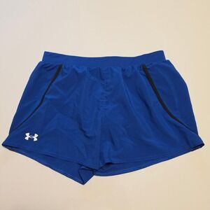Under Armour HeatGear Loose Fit Running Shorts Royal Blue Small SM